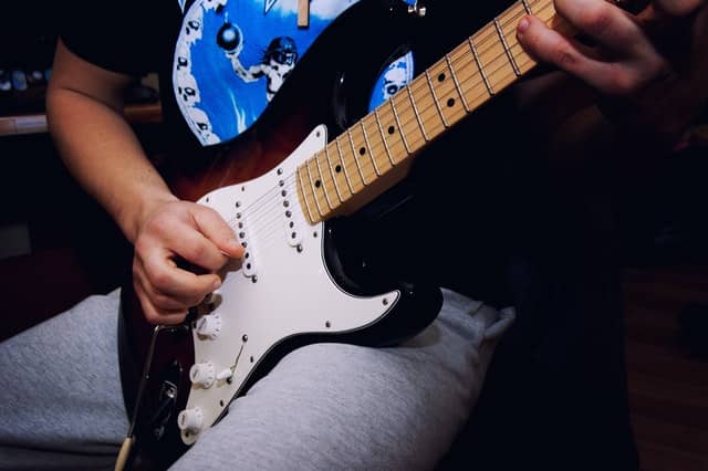 Foto einer E-Gitarre